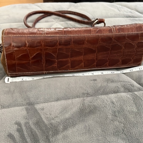 Barbara Leather Vintage  Croc Handbag! - Picture 6 of 10